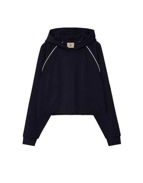 Sudadera Cropped Capucha