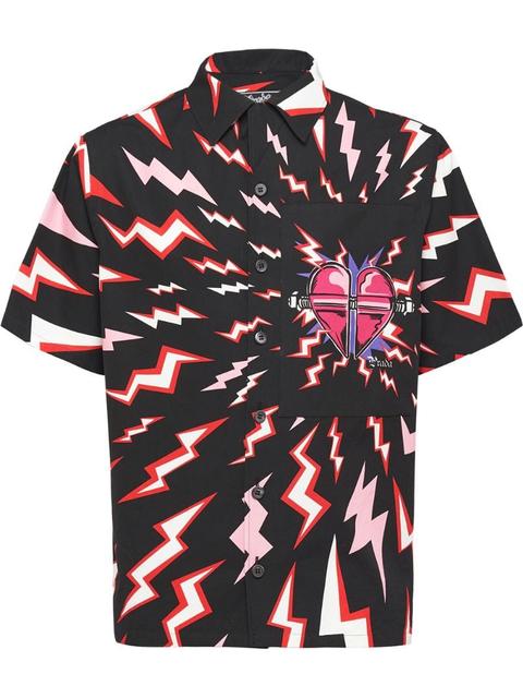 Lightning Bolt Printed Shirt Farfetch 