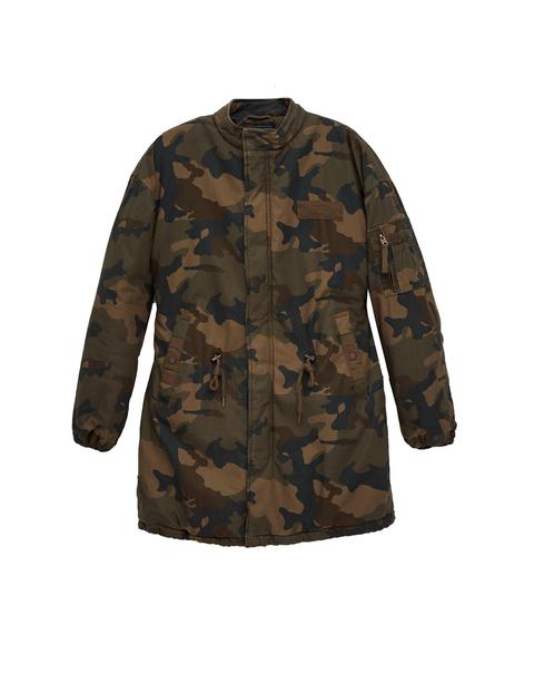 Parka Militar Sin Capucha