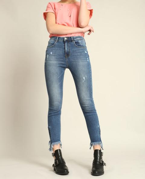 Jeans Skinny De Talle Alto