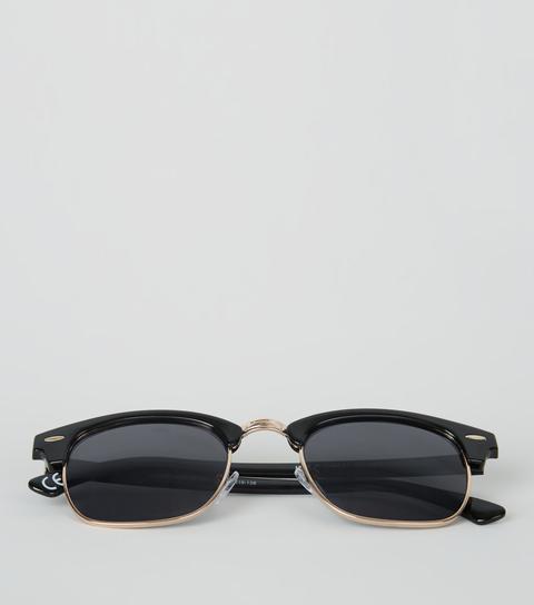 Black Square Frame Sunglasses New Look