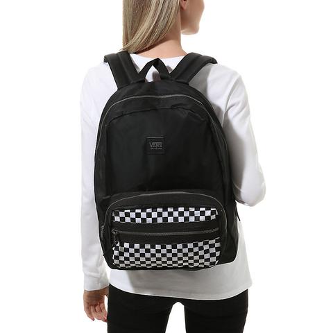 vans black backpack women's