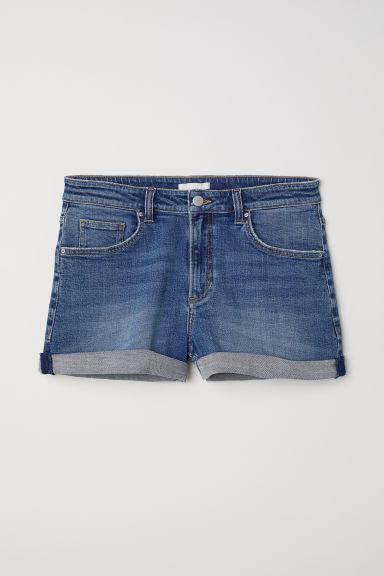 H & M - Shorts In Denim Girlfriend - Blu