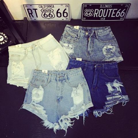 Short Tiro Alto-blanco