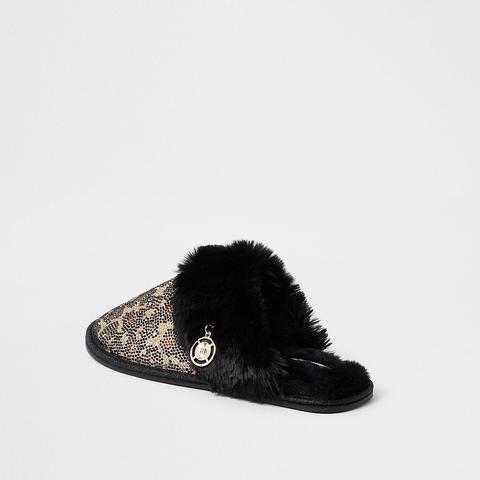 Leopard print slippers river island new arrivals