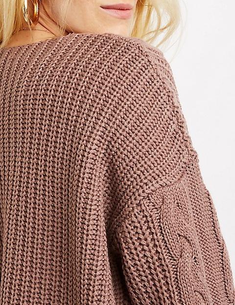 knit open front cardigan