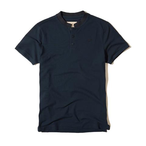 Banded Collar Pique Polo