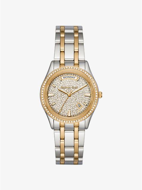 Orologio Kiley Bicolore Con Pavé