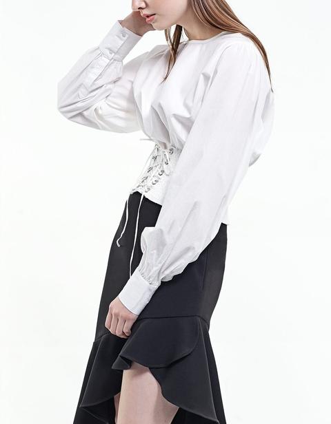 Camisa Cintura Lace Up