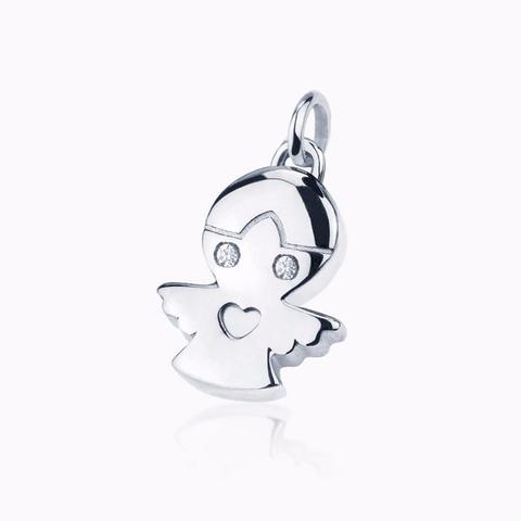 Charm Angel En Plata