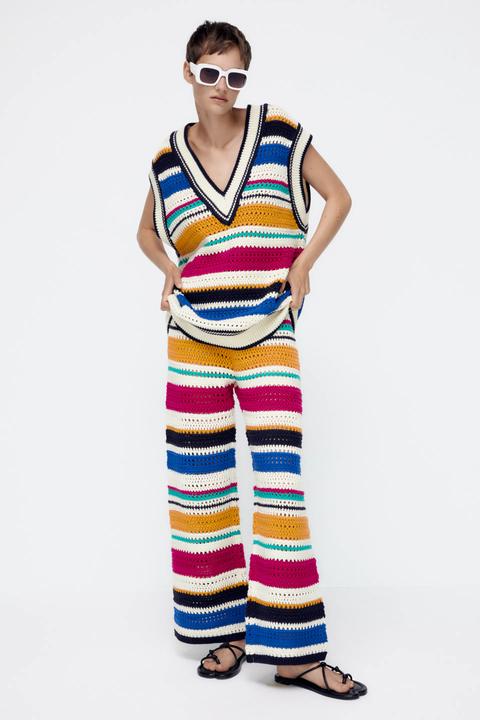 Pantalón Punto Multicolor