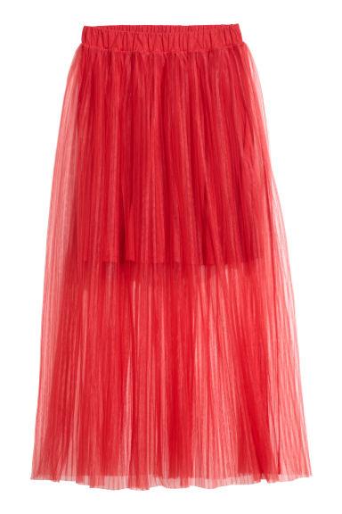 Gonna Plissettata In Tulle