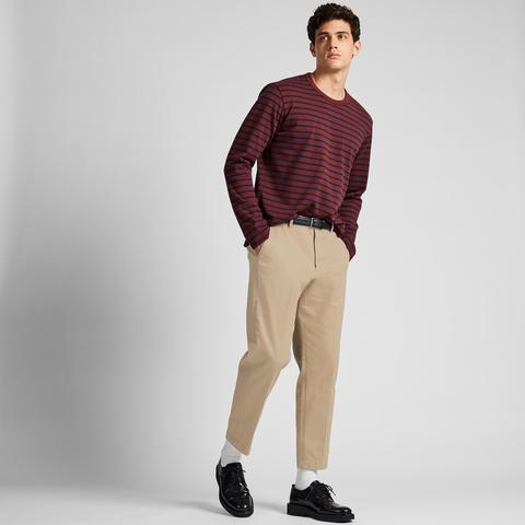 Men Ezy Relaxed Fit Ankle Length Trousers