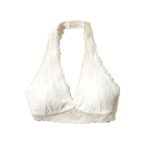 Lace Halter Bralette With Removable Pads from Hollister on 21
