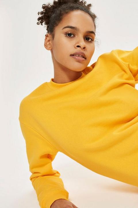 Womens Slouch Sweatshirt - Yellow, Yellow