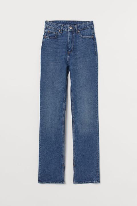 Slim High Jeans - Bleu