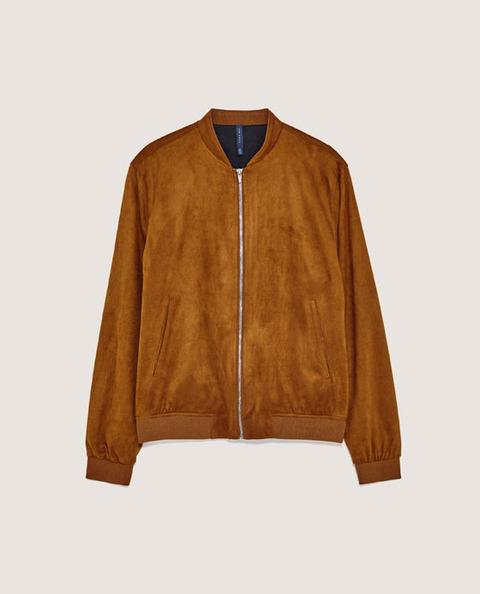 Bomber Scamosciato