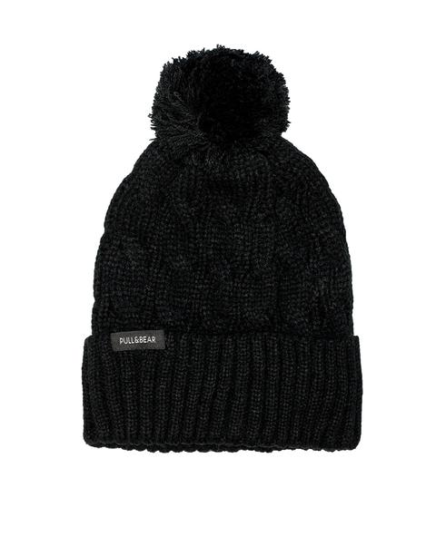 Gorro Punto Ochos Con Pompón