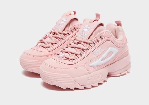 fila disruptor pink and white junior