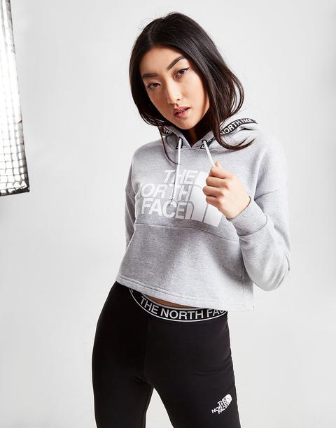 The North Face Tape Crop Hoodie - Grey 