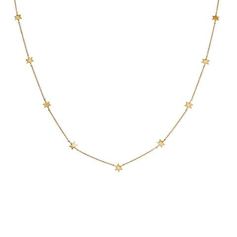 Collar Estrellas Oro 9 Kt