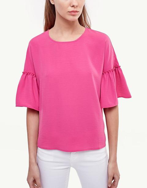 Camicia Volant Fucsia