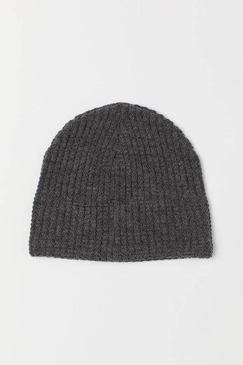 Gorro En Mezcla De Lana - Gris