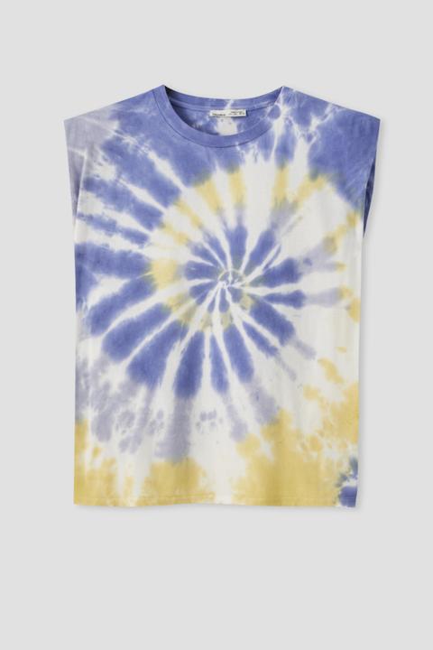 T-shirt Tie-dye Épaulettes