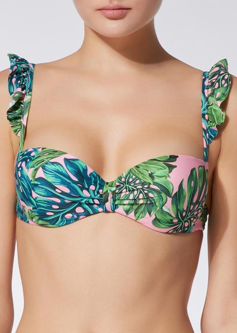Biquini Push Up Follaje Tropical Ellen