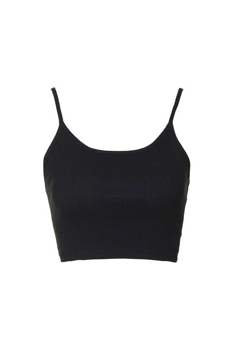 Cropped Ribbed Cami Vest