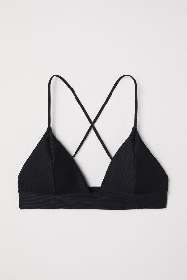 H & M - Bikini Top A Triangolo - Nero