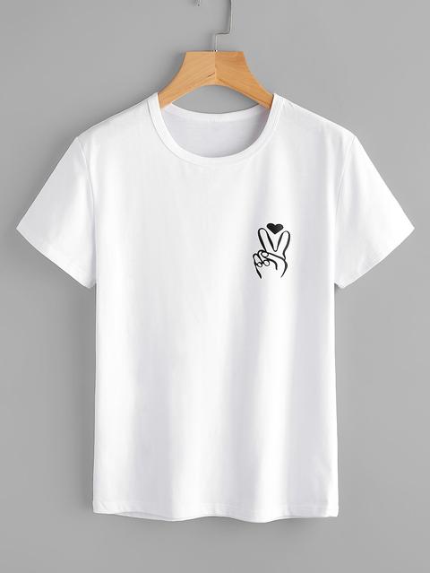 Gesture Print T-shirt