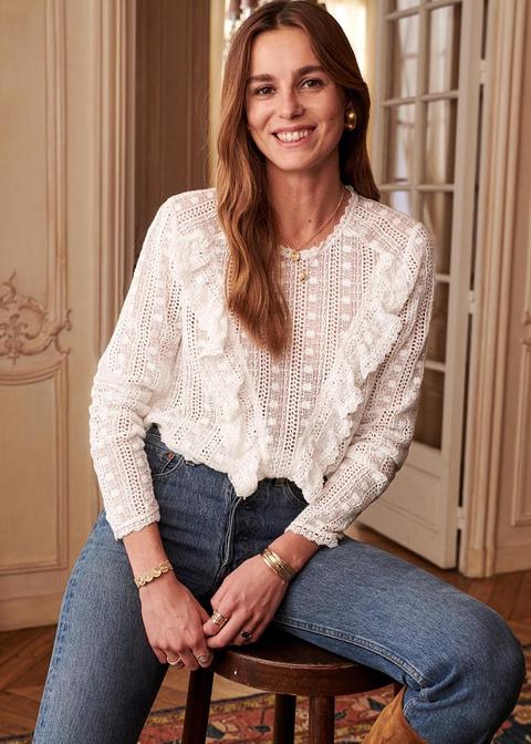 Sezane madeleine blouse Clearance