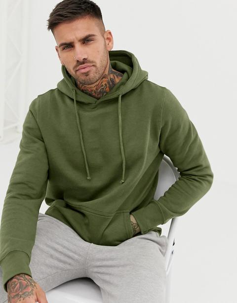 pull and bear khaki hoodie