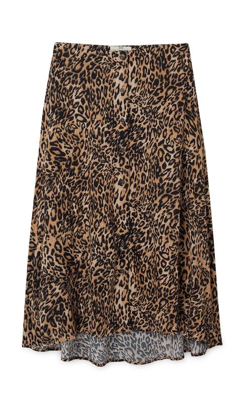 Falda Midi Animal Print