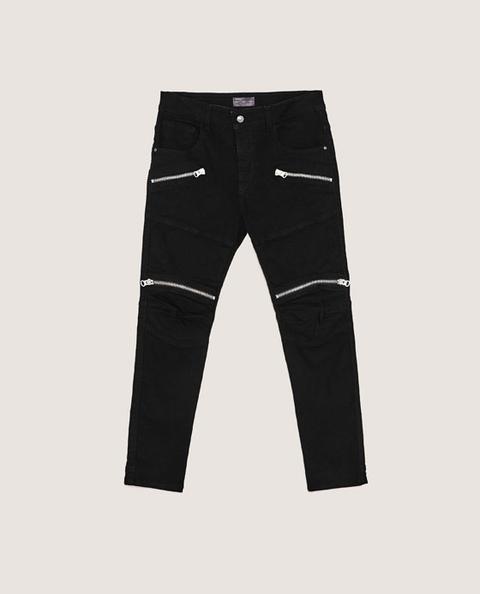 Denim Skinny Cremallera