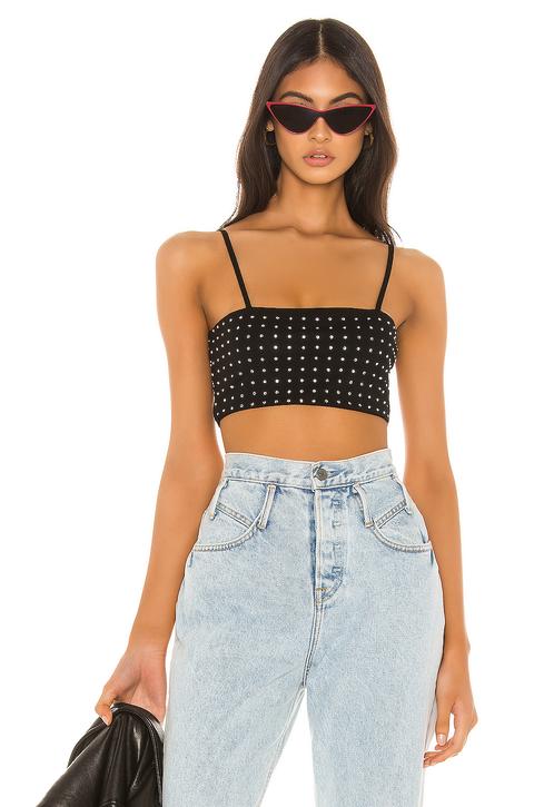 Marielle Rhinestone Crop Top