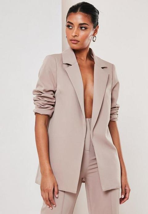 Mauve Co Ord Boyfriend Blazer, Mauve 