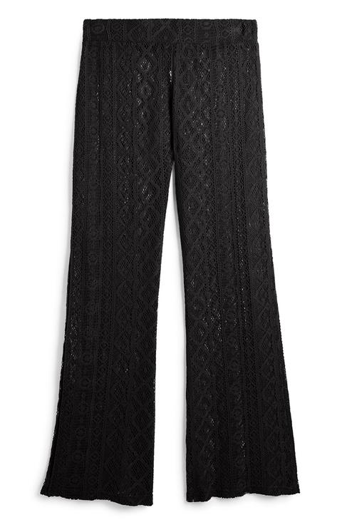 Pantalón De Encaje Negro