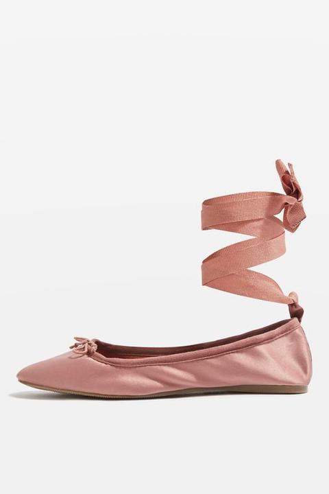Violet Satin Ballet Shoes