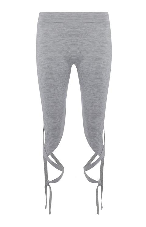 Grey Tie Up Legging