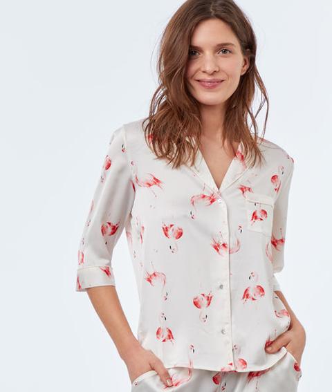 Camisa Pijama Estampado Flamencos