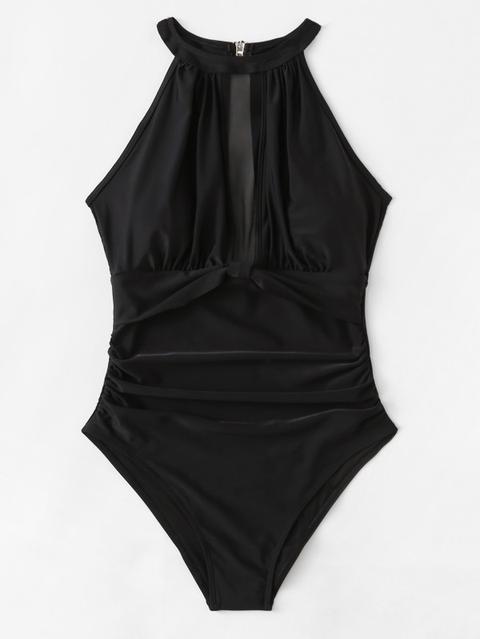 Costume Intero Con Collo Alto