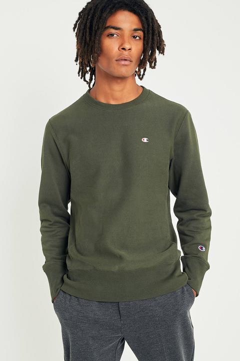 Champion Forest Reverse Weave Crewneck Sweatshirt - Womens L