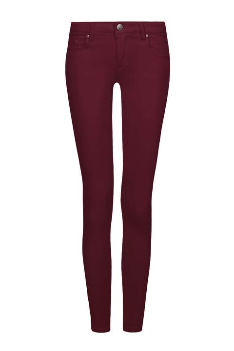 Pantaloni Skinny Bordeaux