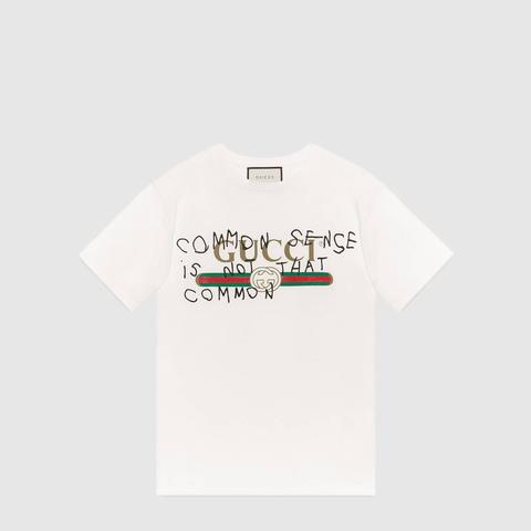 Camiseta Con Logotipo Gucci Coco Capitán