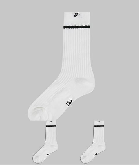 Nike Essential 2 Pack Socks In White