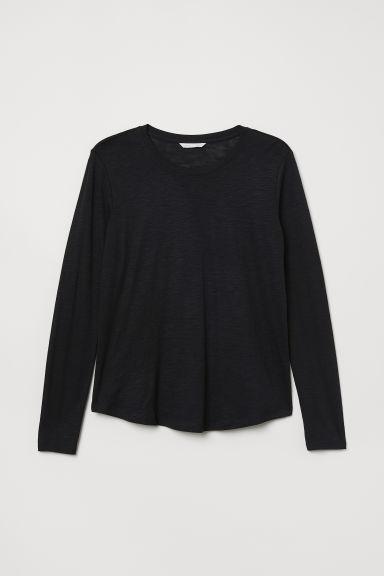 H & M - Maglia Jersey Maniche Lunghe - Nero