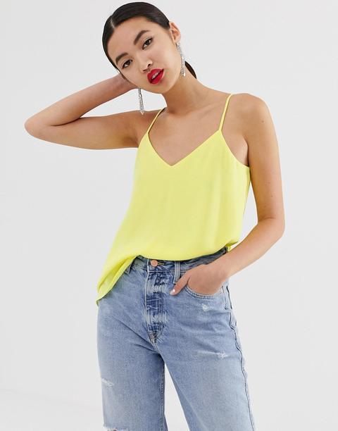 Top De Tirantes En Amarillo De River Island