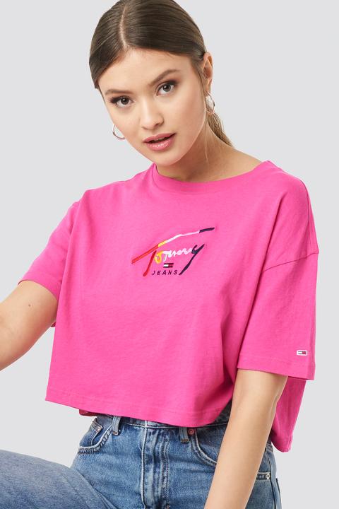 tommy script tee